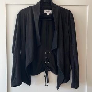Black Suede Jacket - Medium